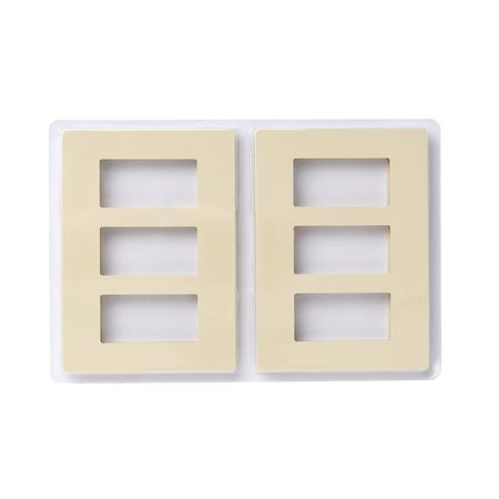 Faith Wall Plate, Number of Gangs: 3-Gang Plastic, Ivory SWP3-IV-50